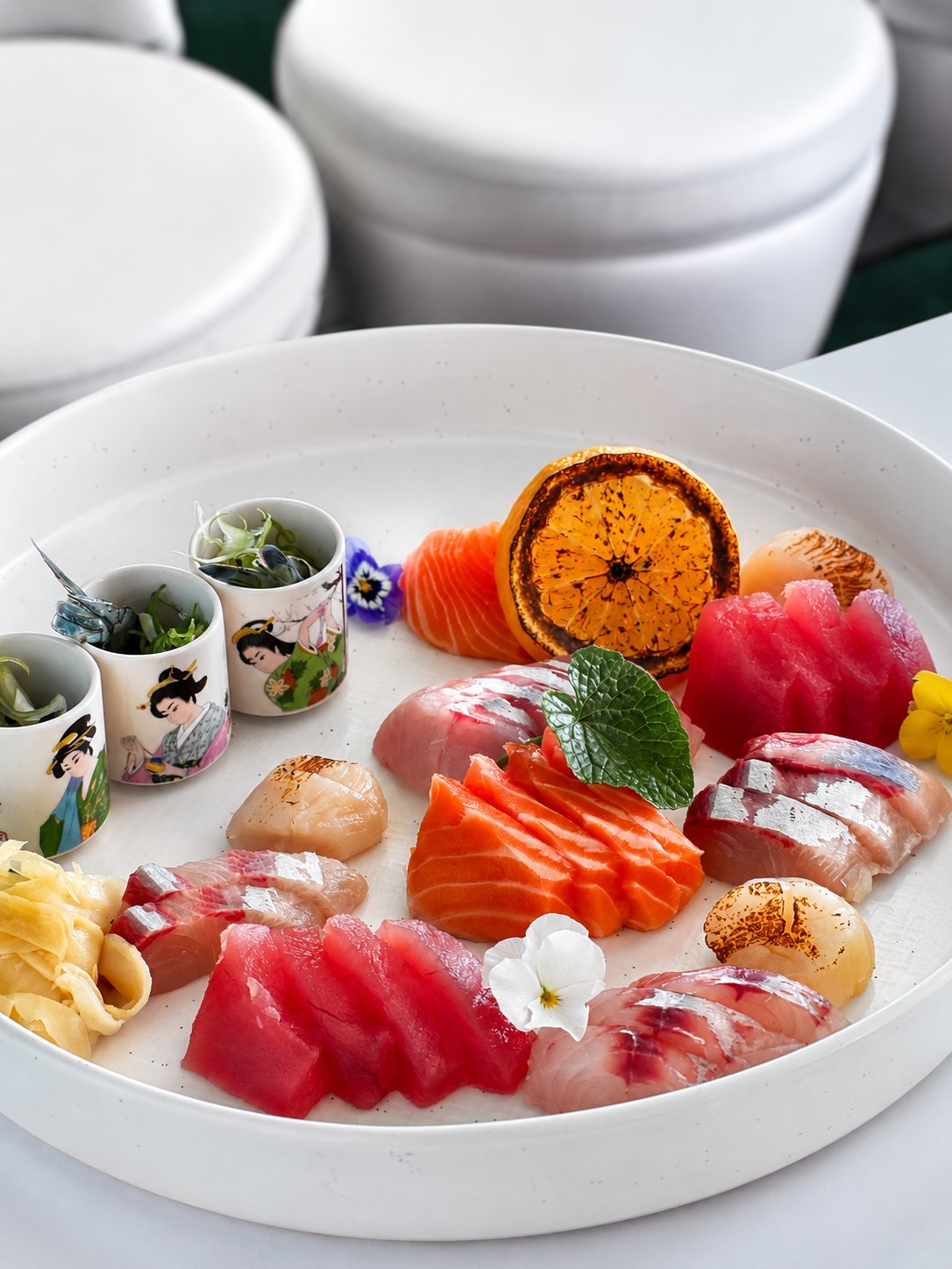 A sashimi plate from Kenzo